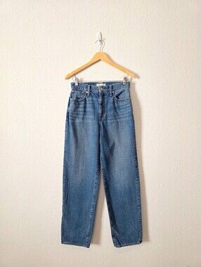 Madewell High Rise Baggy Straight Jeans 26
